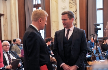 Lord Holmes of Richmond with Oliver Dowden MP